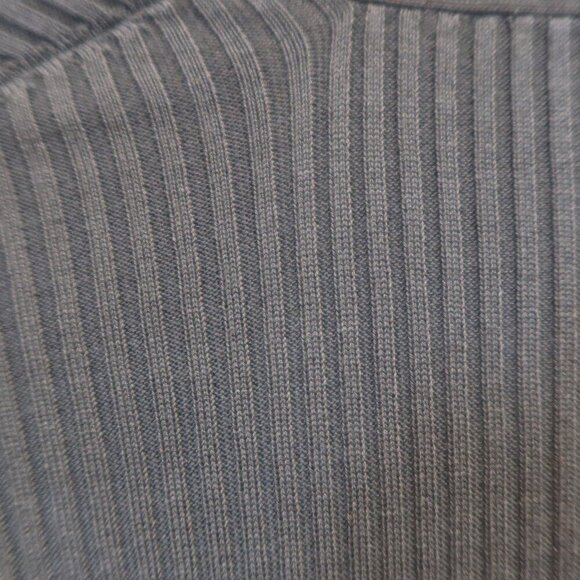 EILEEN FISHER tencel duster cardigan ribbed open front lagenlook OS sleeveless - Picture 5 of 10